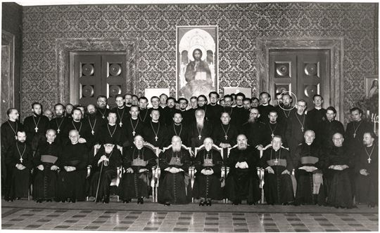 Eine Aufnahme aus dem Russicum von 1954, in dem Pater Scalfi studiert hatte.