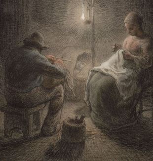 Jean-François Millet, Winterabend, 1867 © 2020 Museum of Fine Arts, Boston / Scala, Firenze.