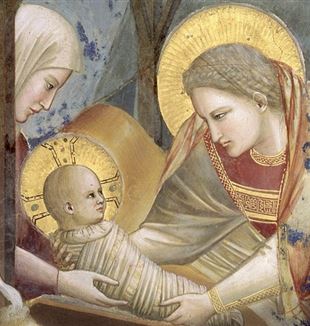Giotto, Christi Geburt (Detail)