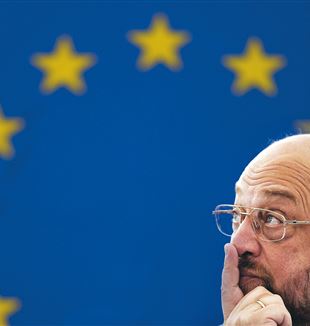 Europäisches Parlament. Präsident Martin Schulz, Juli 2013 ©AFP PHOTO/FREDERICK FLORIN/Getty Images)