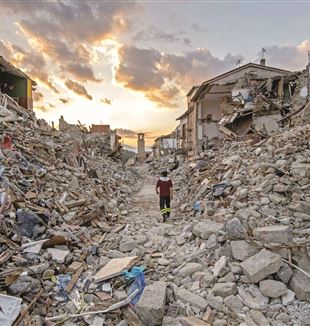 Amatrice nach dem Erdbeben. ©ANSA/ ALESSANDRO DI MEO