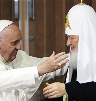 Papst Franziskus und Patriarch Kyrill in Havanna, 12. Februar 2016.