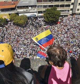 Caracas, eine Demonstration der Gegner von Maduro. © Yuri Cortez/AFP/Getty Images