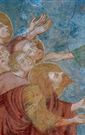 Christus und die Apostel. Detail aus den Fresken mit Szenen des Lebens Jesu, Chiesa di Santa Margherita (ca. 13. Jh.), Laggio di Cadore (Belluno), Italien.©Archivi Alinari, Florenz
