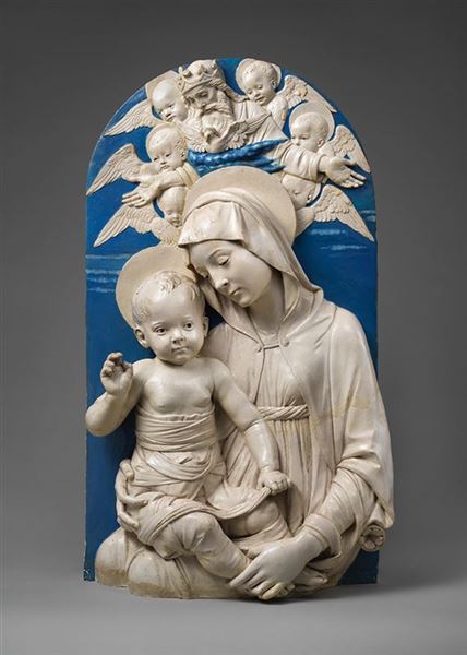 Luca Della Robbia, Gottesmutter mit Jesuskind, ca. 1470–75, Metropolitan Museum, New York