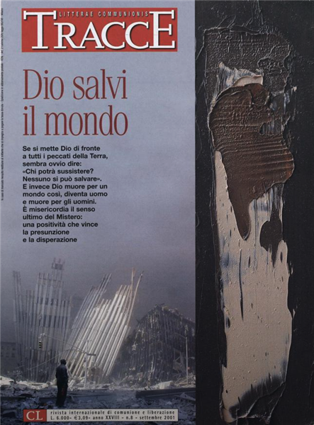 Die Titelseite von Tracce, September 2001 