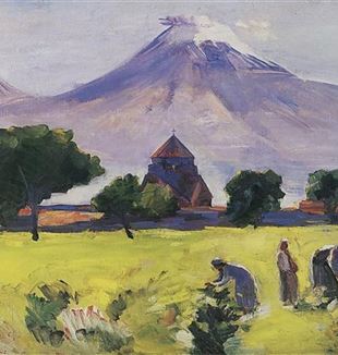 Martiros Saryan 1880-1972 – Ararat and Saint Hripsime Church