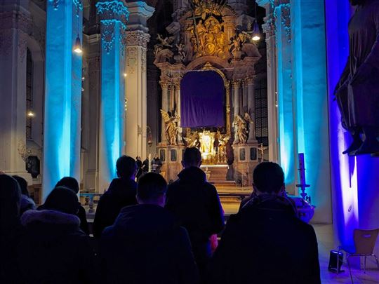 Friedensgebet in der Münchner Heilig-Geist-Kirche