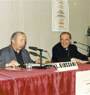Don Giussani mit Kardinale Paul Josef Cordes (Nicola Costanzi/Fraternität CL)