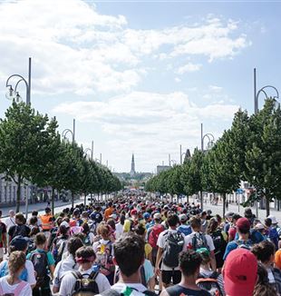 Ankunft in Tschenstochau einer der vergangenen Wallfahrten (Foto Fraternität CL)