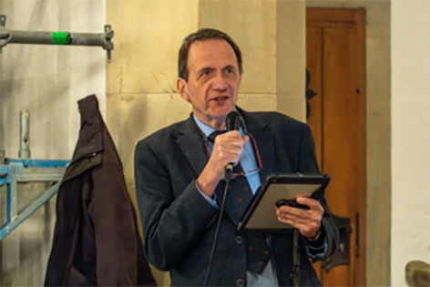 Martin Groos, einer der Fragenstellenden (Foto: Johann Prach)