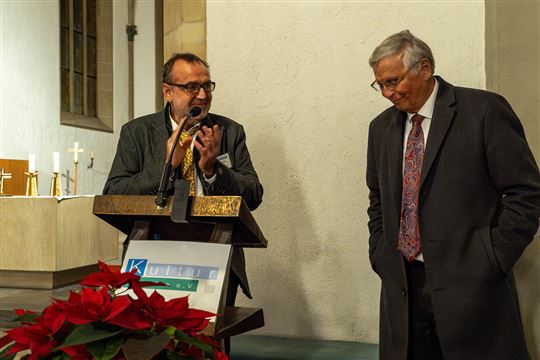 Hubert Keßler und Wolfgang Bosbach. (Foto: Johann Prach)