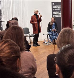 Ausstellung über Franz und Franziska Jägerstätter, Treffen mit Erna Putz, München, 21.11.2025